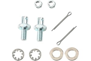 LBJVSKD Throttle Cable Adapter Stud Kit #8009, Throttle Cable Kit, Be Applicable To Chevrolets After 1977, Throttle Cable End, Nut, Spring Washer And Overhead (2 Sets)