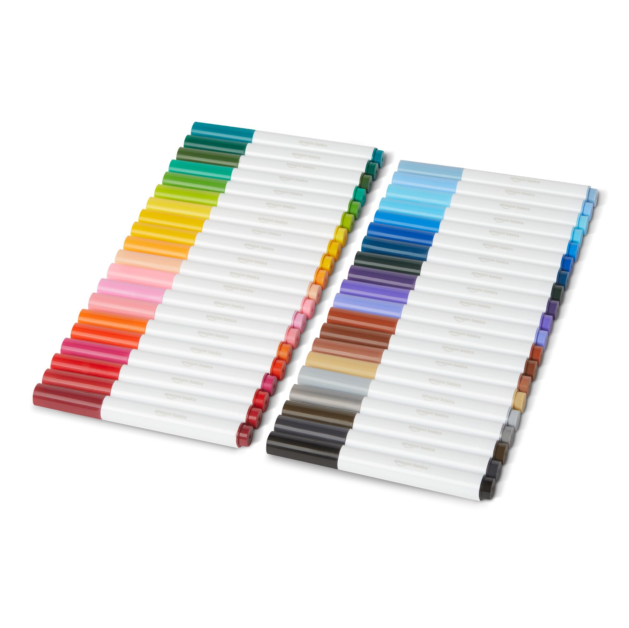 Amazon Basics Broad Line Washable Markers, Multicolor, Pack of 40