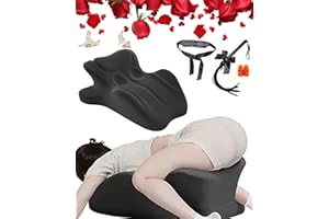 Hwocw Intimacy Pillow, 27° Angle Perfect Position Sweet Spot Pillow| Ergonomic Butt Cushion for Couple| Multi Position Comfort Vireon Pillows Perfect Position Instantly Intimacy Pillows(Black)