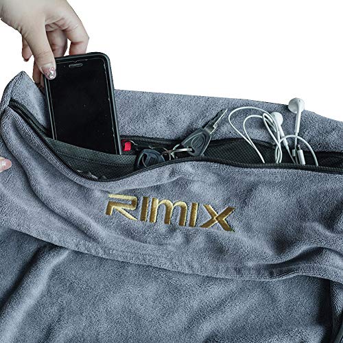 PRETTYLE-Gym-Towel-with-Zip-Pocket-100-Cotton-Fast-Drying-Fitness-Towels-for-Gym-Travel-Pilates-Yoga-Swim-and-Sports