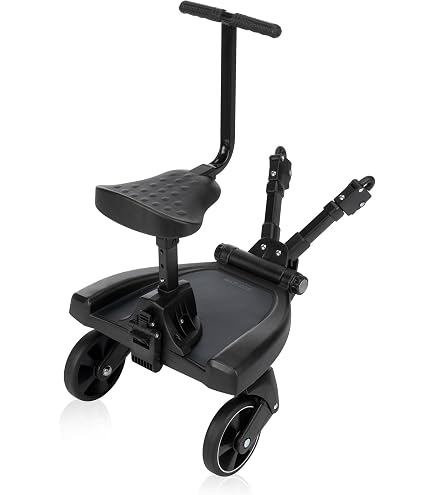 Ride With Me Board - Accessoire Poussette Compatible Peg Perego Veloce Vivace, Noir