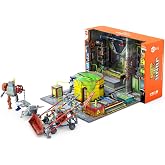 HEXBUG JUNKBOTS Small Factory Habitat Power Sub Station, Surprise Toy Playset, Build and LOL with Boys and Girls, Toys for Kids, 200+ Pieces of Action Construction Figures, for Ages 5 and Up