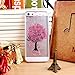 Iphone 5 5S SE Case Cover-Yoption Handmade Floral Real Pressed Flowers Phone TPU Case Cover for iPhone5/5s/SE Sakura Tree Personalized Dried Floral iPhone5/5s/SE Phone Case