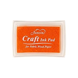 Orange Ink Pad Finger Washable Kids Stamp Ink Pad