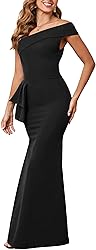 Black Formal Dresses for Women Sexy Bodycon One Off