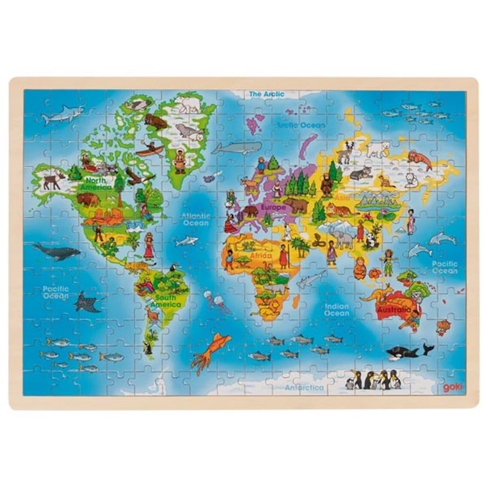 GoKi Puzzle Monde 192 pièces, 57460