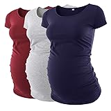 Liu & Qu Womens Maternity Classic Side Ruched