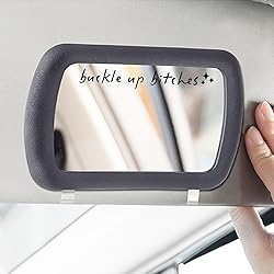 2 x Buckle Up Rearview Mirror Decal, Car Sticker