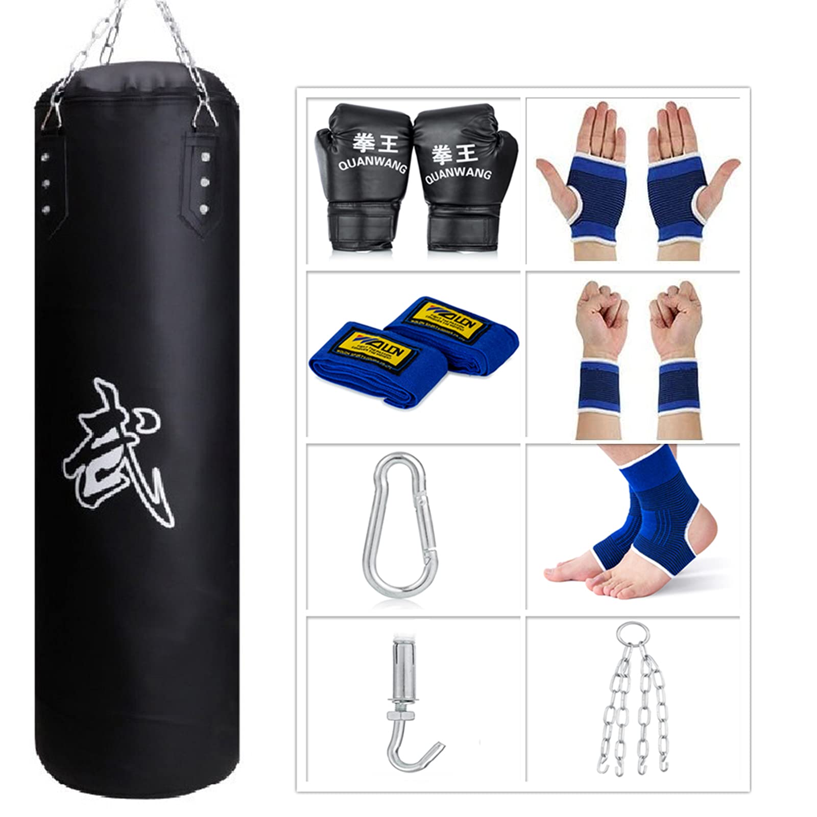 For Kids Buy RMOUR Boxing Kit, Unfilled Heavy PU Punch Bag