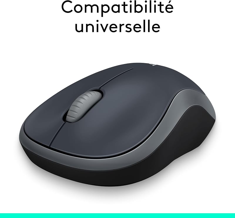 M185 Souris Sans Fil, 2.4 GHz avec Mini Récepteur USB