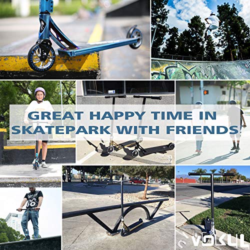 VOKUL Pro Scooters - Stunt Scooter - Intermediate and Advanced Trick Scooters for Kids 8 Years and Up, Teens and Adults - Durable, Smooth, Freestyle Kick Scooter for Boys and Girls