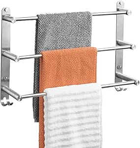 Toallero de acero inoxidable 304 cepillado, de 60 cm, para ...
