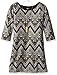 Amy Byer Girls' Big 3/4 Sleeve Shift Dress