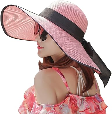 big pink floppy hat