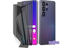 2 Pack Privacy Screen protector for Samsung Galaxy S26 Ultra, Electro-weideworld Self-Healing & Bubble Free Anti-Spy Soft TPU