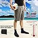 Seavenger High Cut Beach Socks with Grip Sole for Sand, Volleyball, Snorkeling, Diving, Wading (Dark Blue, Medium)