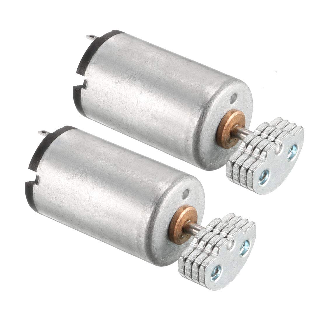 sourcing map 2PCS RF1220 DC 6V 12000RPM 2-Terminals High Torque Cylinder Micro Vibration Motor