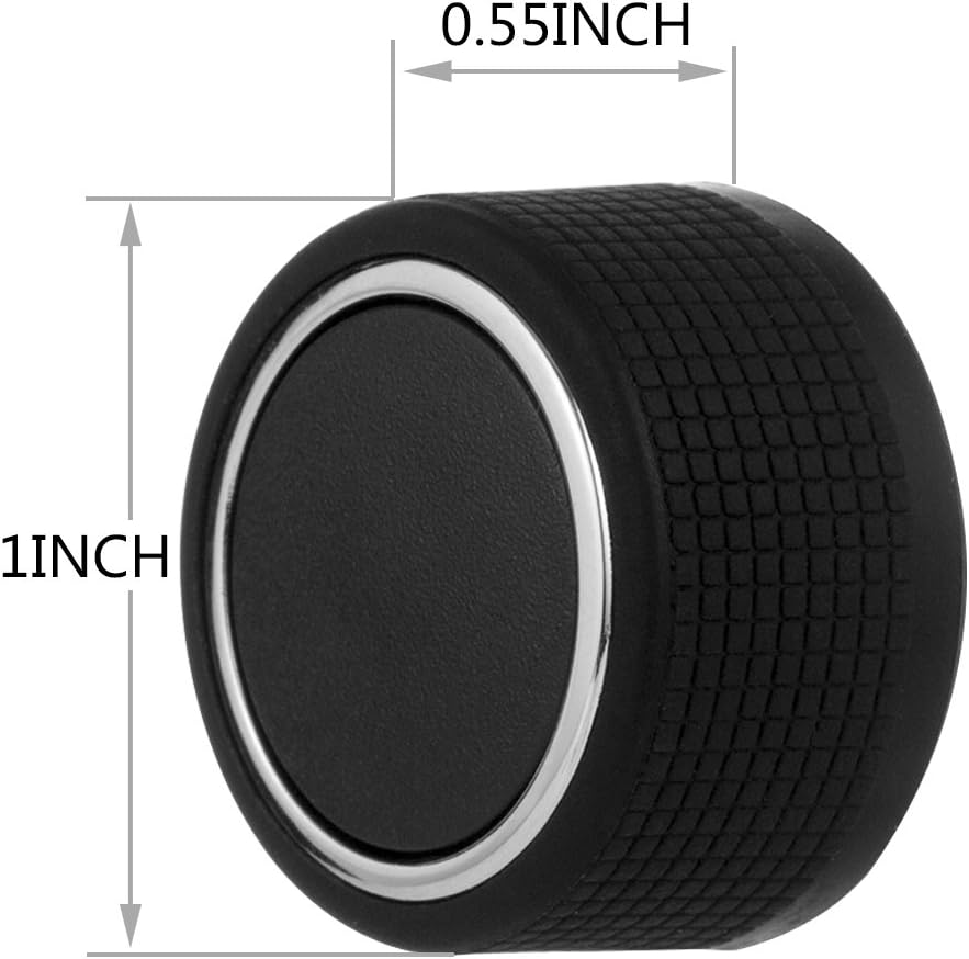 Rear Audio Radio Control Knob Button Replacement Fit For 07-13 Chevy Tahoe Silverado Suburban GMC Sierra Yukon Cadillac Buick (1 Piece): Automotive