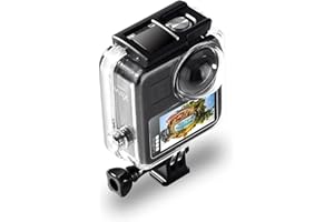 BIRGIPAR Waterproof Case for Gopro Max Action Camera, Underwater Diving Protective Housing 40M with Bracket Accessories