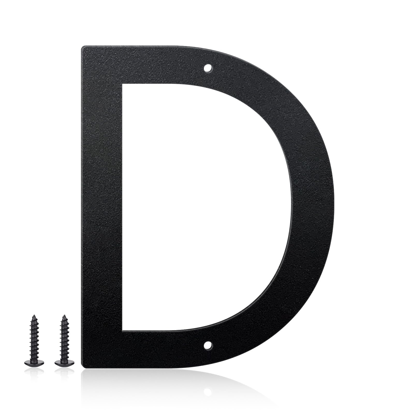 Photo 1 of 8 Inch House Numbers and Metal Letters for Outdoor Signs, House Numbers for Outside, Aluminum Address Letters and Numbers for Door, Mailbox, Garden, Perfect for Home or Office (Letter D)