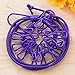 Portable Clothesline Rope , YESSHOW Travel Home Stretchable Clothesline Windproof Elastic Hanger Anti-skid Adjustable Laundry Line for Indoor Outdoor Drying Clothes Towels with 12 Clothespins [Purple]