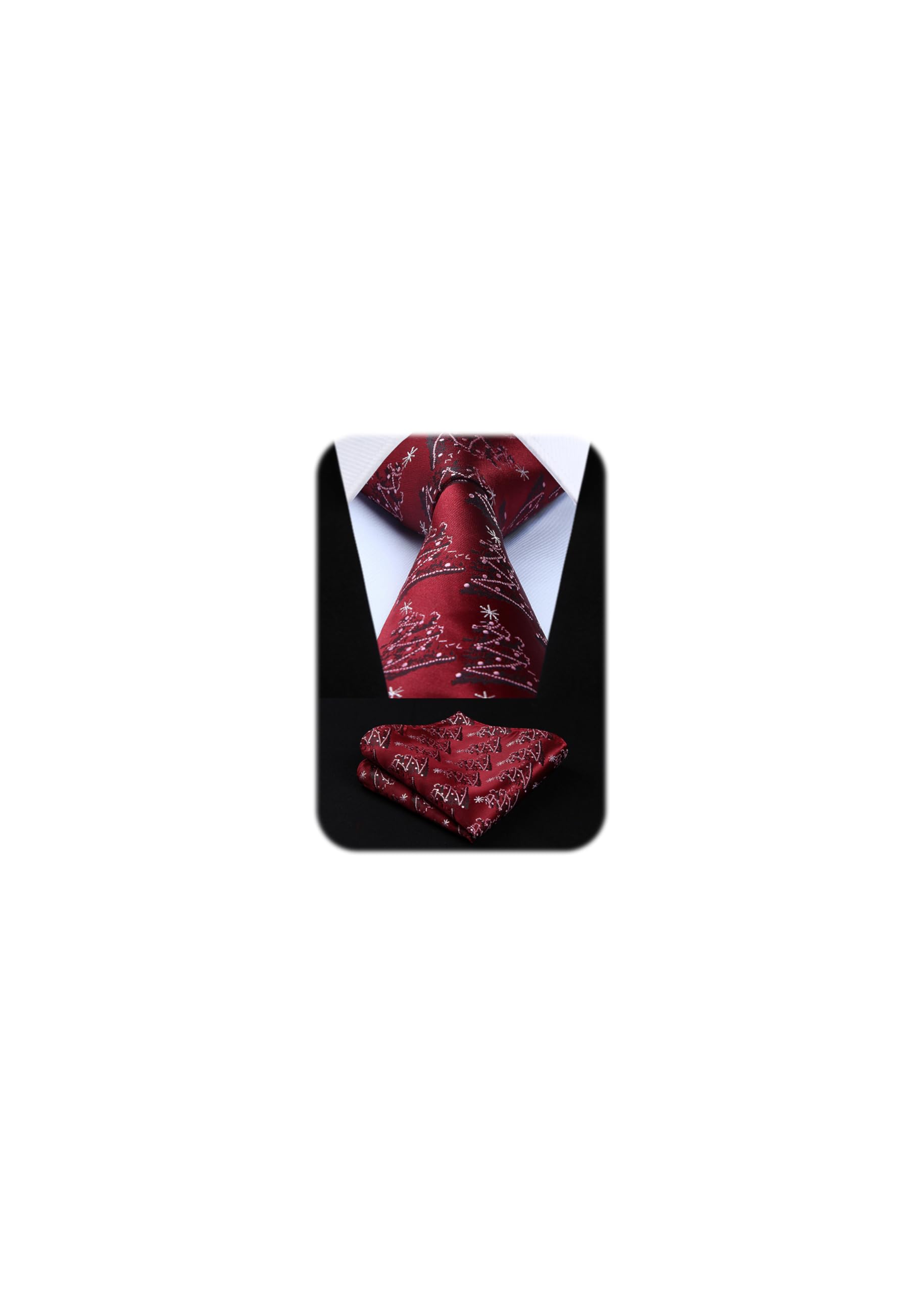 HISDERN Christmas Tie Chief Set, Men's, Branded Item, Gift Necktie Set, 40 Patterns, Interesting, Christmas Accessories, Men's, Gift, Christmas Tie