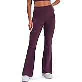 K-Swiss Flare Leggings for Women 32" - High Waist Wide Leg Bell Bottom Bootcut Yoga Pants for Casual Lounge