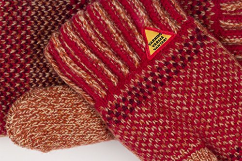 Öjbro Swedish made 100% Merino Wool Soft Thick & Extremely Warm Mittens (Medium, Fager Ingvor)