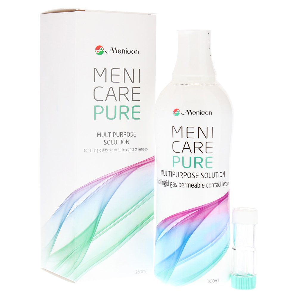 Menicare Pure multipurpose solution 250 ml for all Gas Permeable