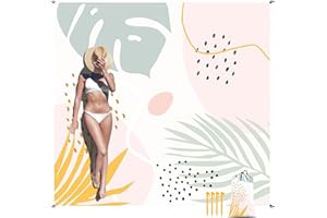 SkyNature Waterproof Beach Blanket, 110''×118'' Extra Large Sand Free Beach Mat 4-8 Adults, Lightweight Portable Polyester Outdoor Picnic Blanket with 4 Stakes & 4 Corner Pockets for Camping, Travel