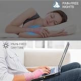ACWOO Wrist Brace 2 Pack Elastic Support with Strap Pink Right Left view 7