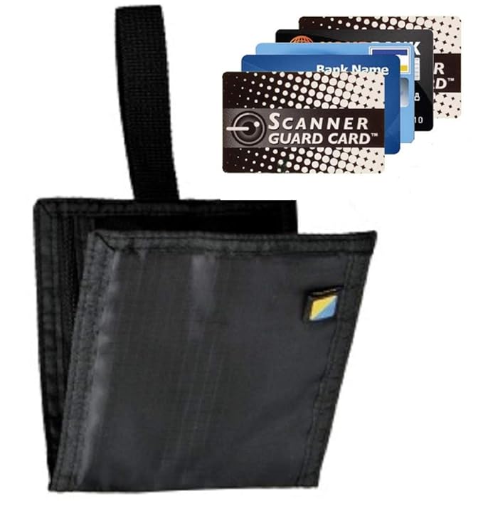 Travel Blue Secret Sliding Belt Loop Wallet with RFID Protection