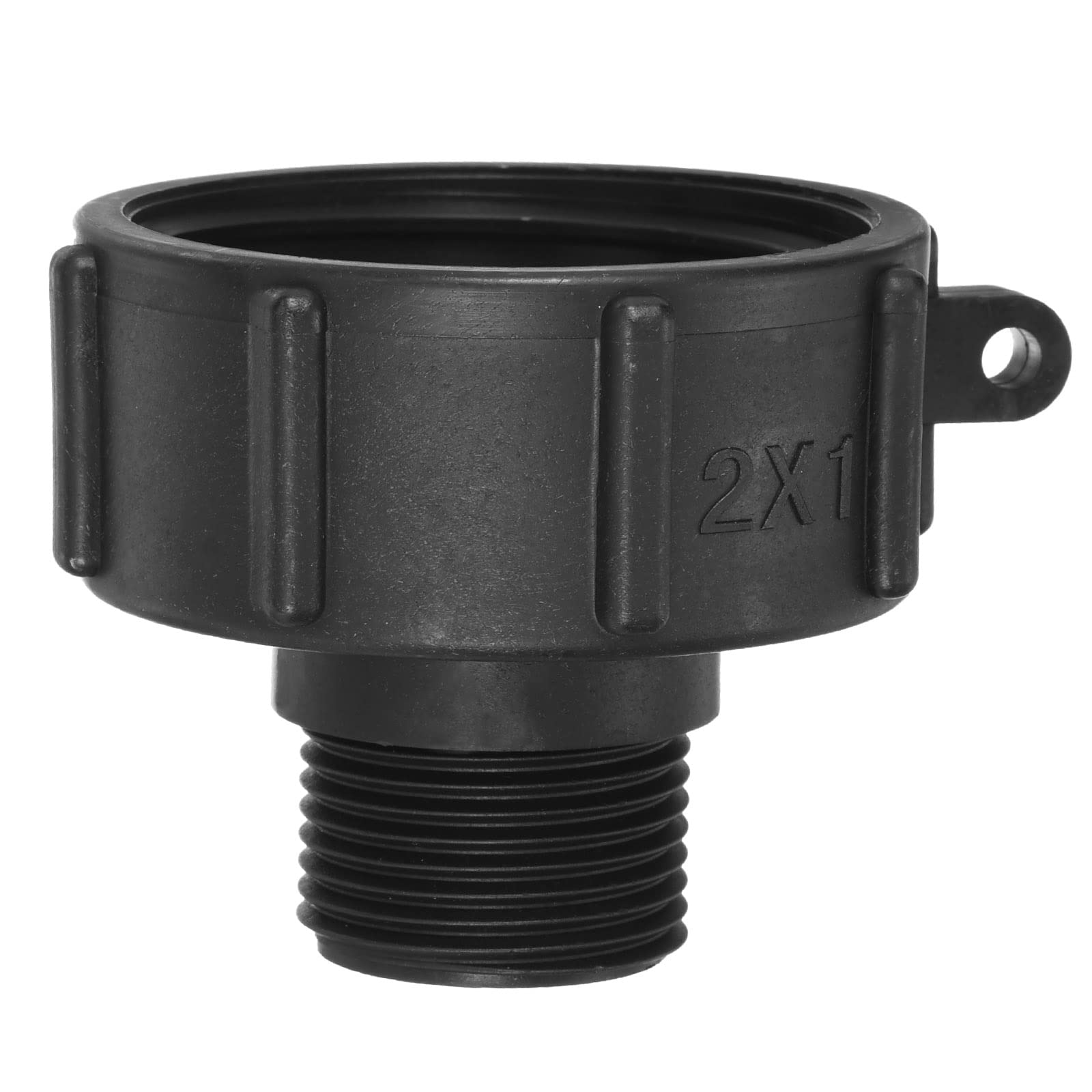 PATIKIL IBC Tote Adapter S60x6 Coarse Thread 1 BSP Male, 275-330 Gallon Drain Plug Connector for Water Tank Garden Hose