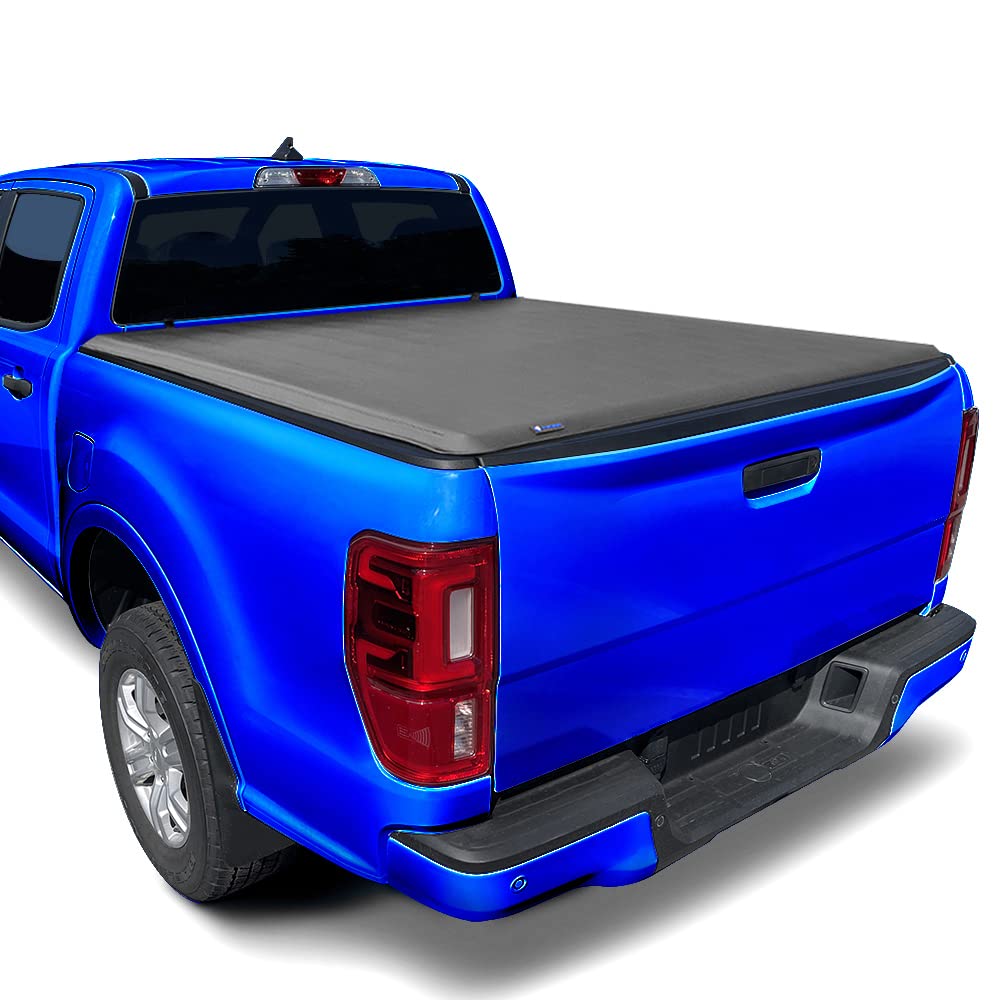 Photo 1 of Tyger Auto T1 Soft Roll-up Truck Bed Tonneau Cover Compatible with 2024-2025 Ford Ranger | 5' (61") Bed | TG-BC1F9205