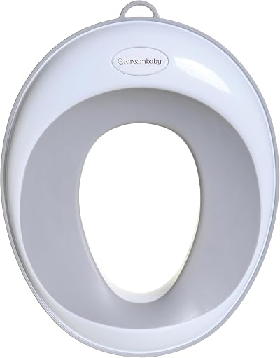 Dreambaby Non-Slip Potty Training Toilet Seat Gray 14.5in Ergonomic
