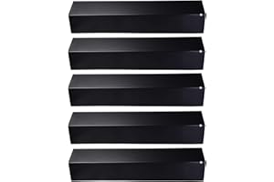 Votenli P9231A(5-Pack) 15 3/8" Porcelain Steel Heat Plate for Aussie, Brinkmann 810-2410-S, 810-3660-S,810-2511-S,810-2512-F Uniflame, Charmglow, Grill King, Lowes Model Grills