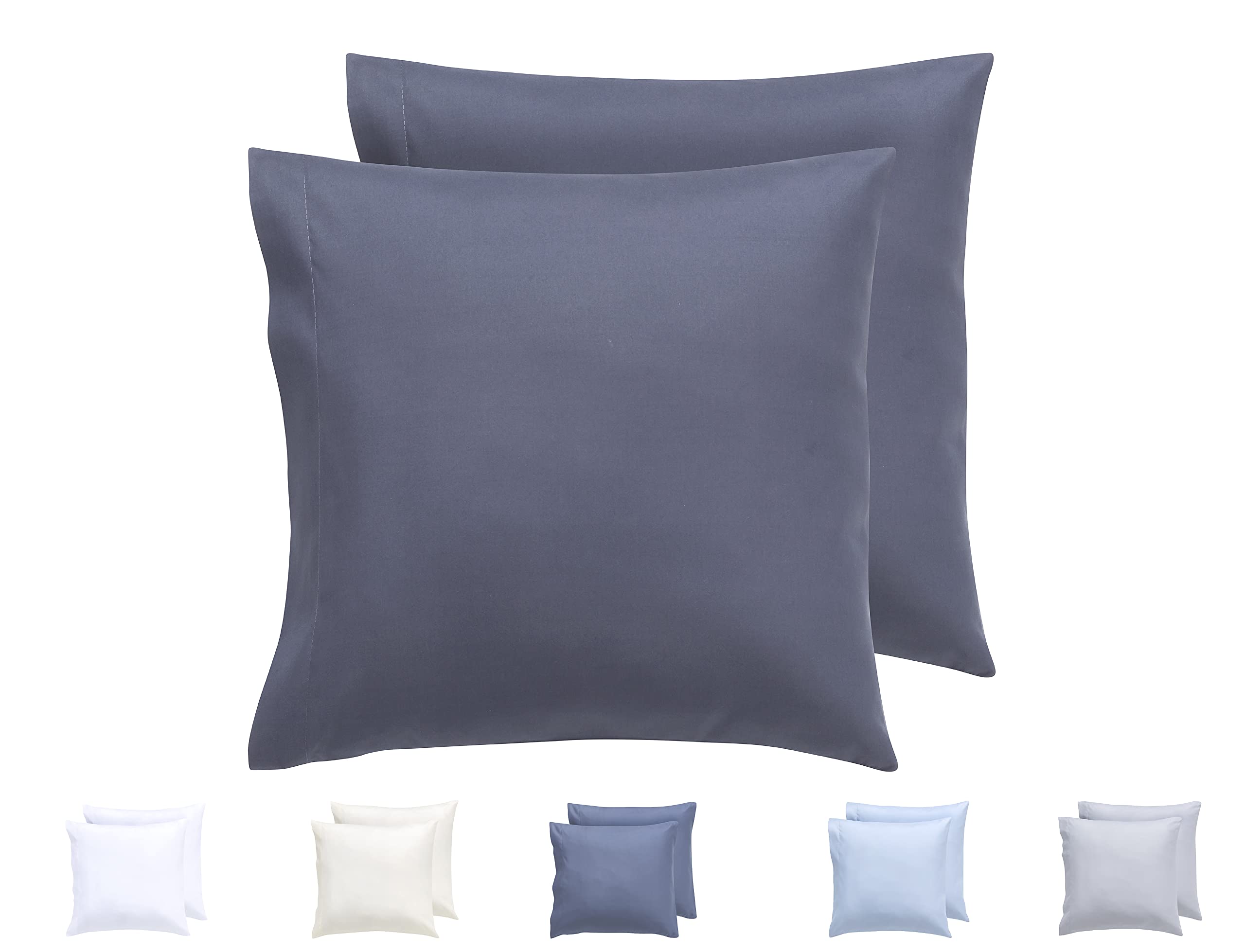 Todocama Set of 2 Extra Soft Hypoallergenic Microfibre Pillow Cases