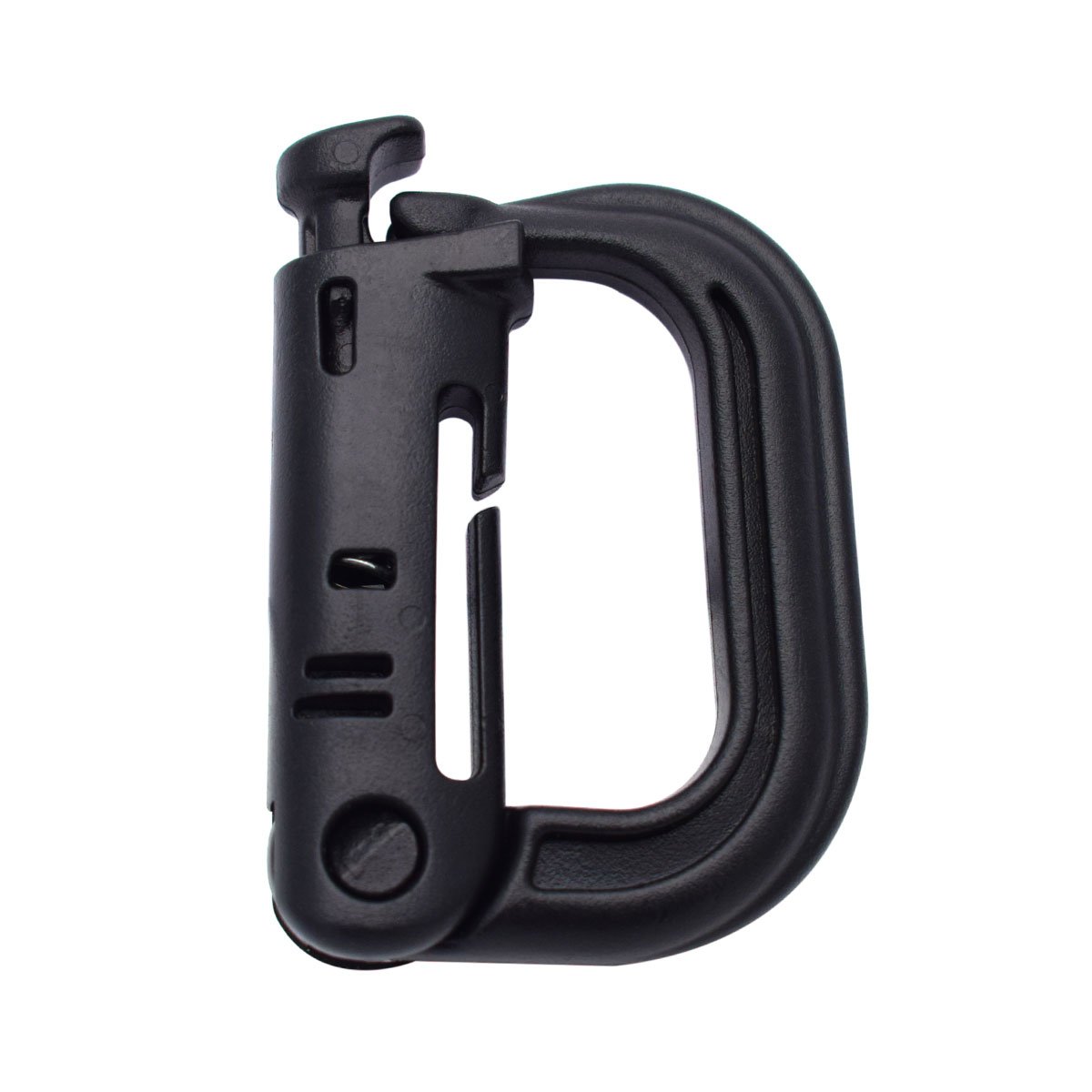 KEEJEA Multipurpose Tactical D-Ring Grimloc Locking Clip Hanging Hook Buckle Pack of 5 for Molle Webbing