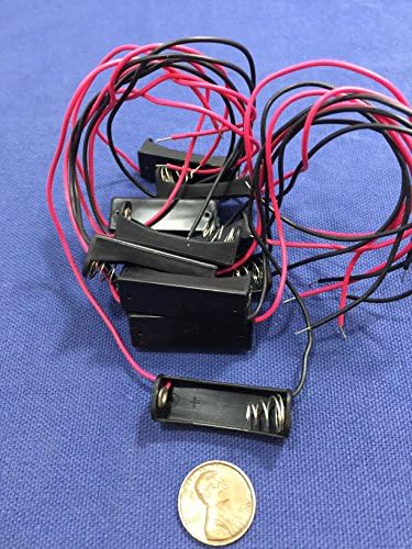 10 Pieces 12v Clip Holder Box Case 23a A23 Battery 6" Lead Black Alkaline B20