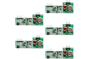 Funsto 433 Mhz RF Transmitter and Receiver Module Link Kit for ARM/MCU WL DIY 315MHZ/433MHZ Remote Control for arduino DIY Ki