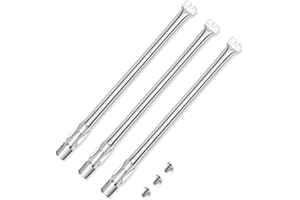 QULIMETAL 19.5" Grill Burner for Weber Genesis 300 Series (2011-2016) – Fits Genesis E310, E320, E330, S310, S320, S330, Front Control Knobs, 304 Stainless Steel, Replace burner for Weber Genesis 62752