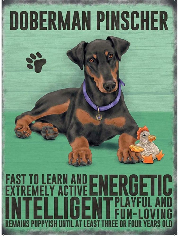 funny doberman warning signs