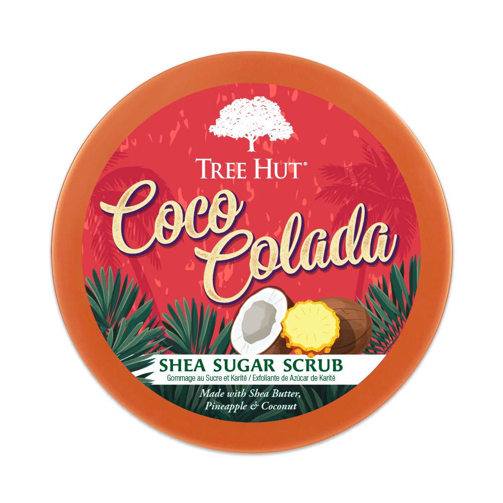 Tree Hut Shea Sugar Scrub Coco Colada, 18oz, Ultra Hydrating and Exfoliating Scrub for Nourishing Essential Body Care : Beauty