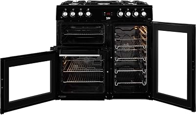 Beko KDVF90K 90cm Dual Fuel Range Cooker Black