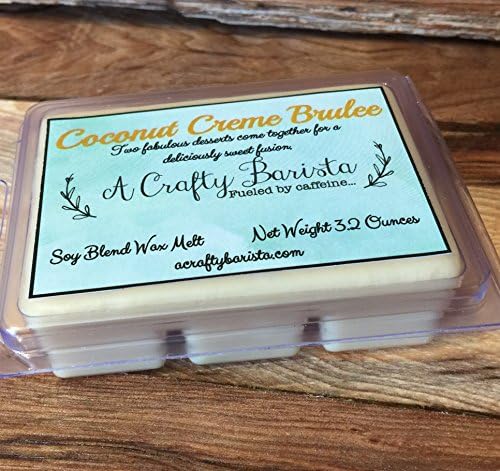 Coconut Creme Brulee Scented Wax Melt Cubes, 3.2 Ounces