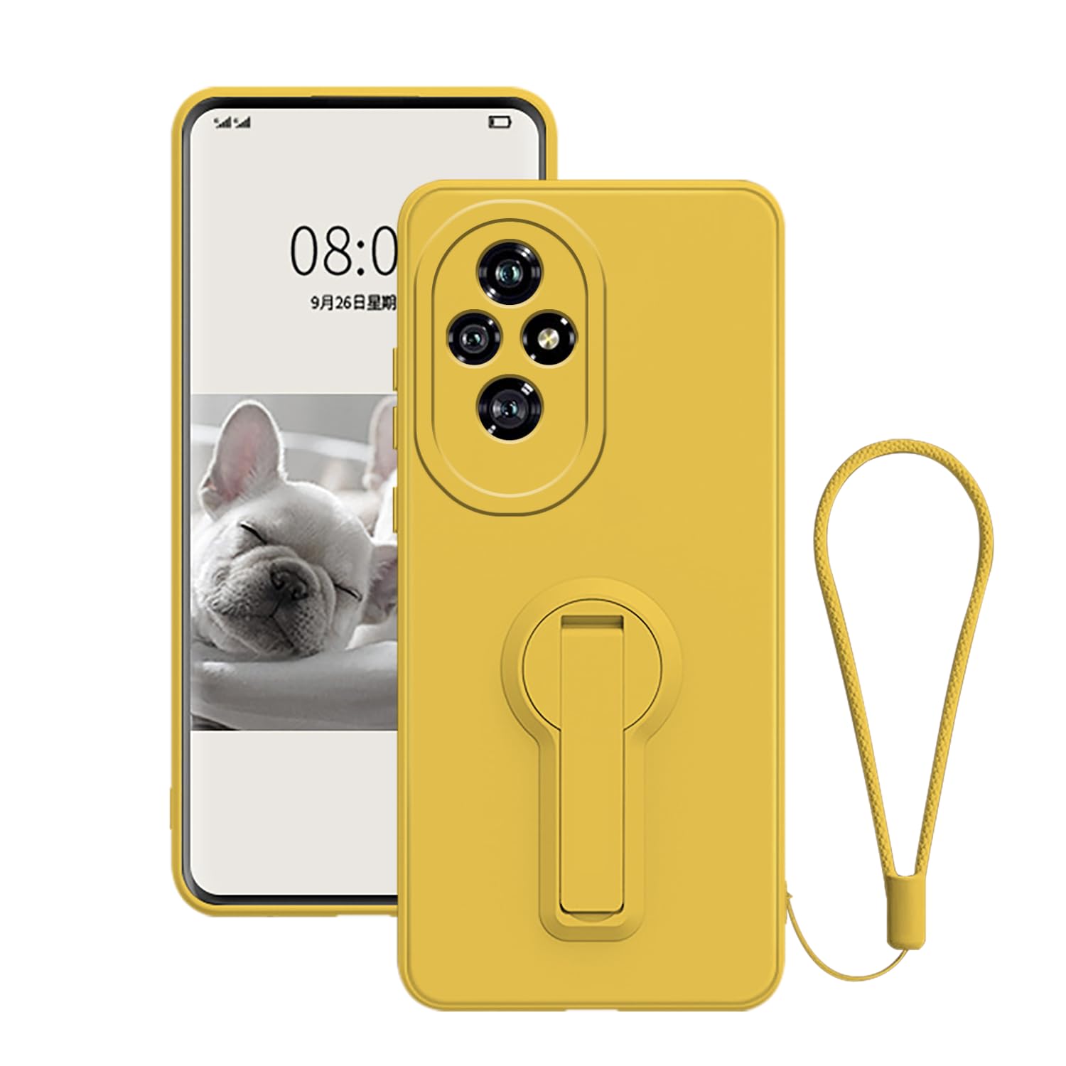 Hlgcokro for Honor 200 Pro Case with Stand for