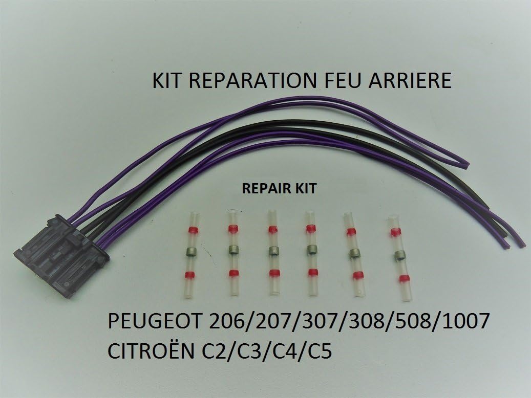 Amazon Fr Kit Reparation Connecteur Feu Arriere 206 207 307 308 C2 C3 1007 508 Expert 2