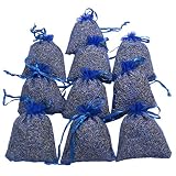 RakrisaSupplies Royal Blue Lavender Sachet Bags Pack of 15 | Natural Deodorizer, Moth Repellent, Highest Fragrance Lavender Scent Sachets for Wedding Toss, Potpourri, Pillow, Closet,Car | LS-006