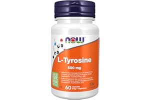 NOW Supplements, L-Tyrosine 500mg, Stress Management Support, 60 Capsules