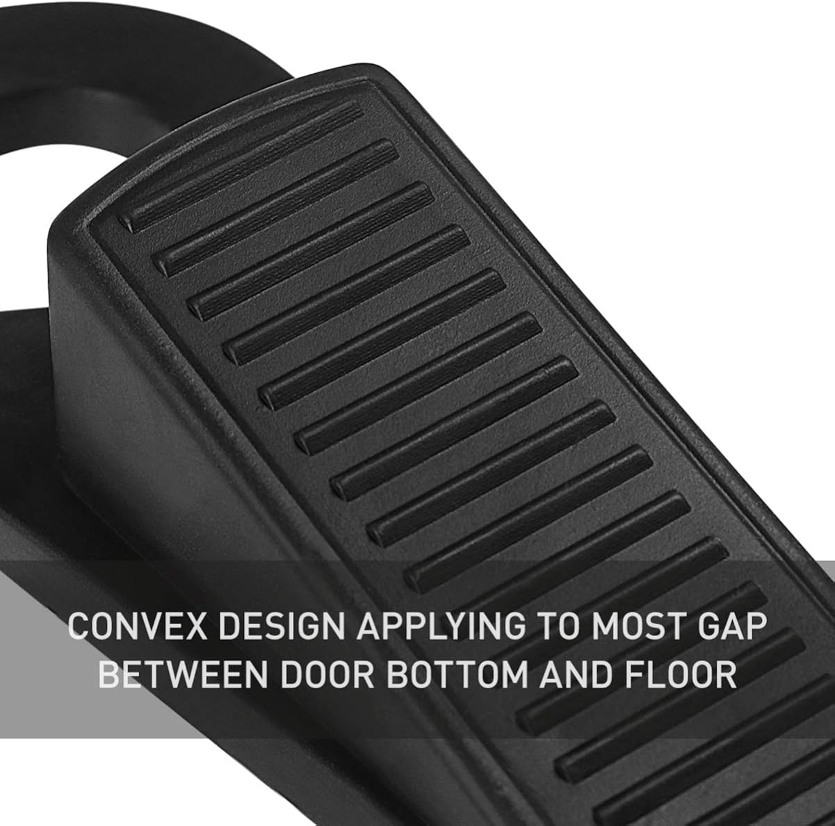 6PCS Black Rubber Door Wedge Stoppers,Non-Slip Door Noiseless Door Block Wedges,Heavy Duty Resistant Door Stop Wedge Suitable for Homes/Offices/Floors - Image 4